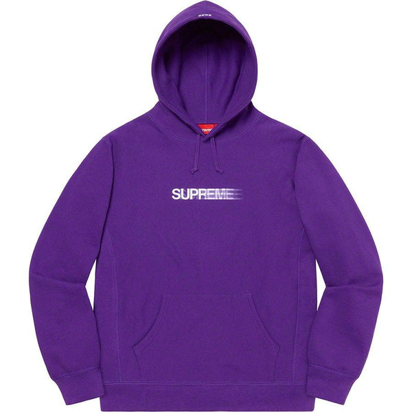 Buy Supreme Motion Logo Hooded Sweatshirt (Purple) Online