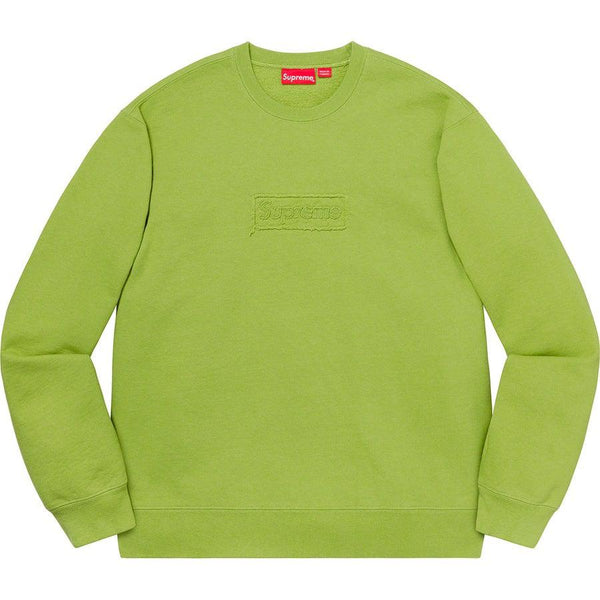 Buy Supreme Cutout Logo Crewneck (Lime) Online - Waves Never