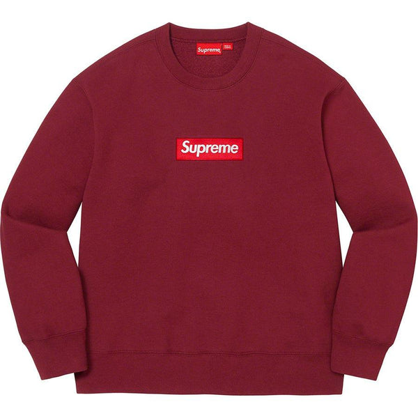 Buy Supreme Box Logo Crewneck (Cardianl) Online Waves Never Die