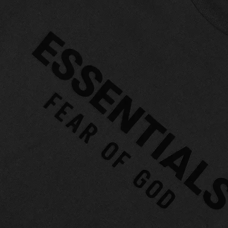 Fear Of God Essentials Kids T-Shirt &#39;Jet Black&#39;