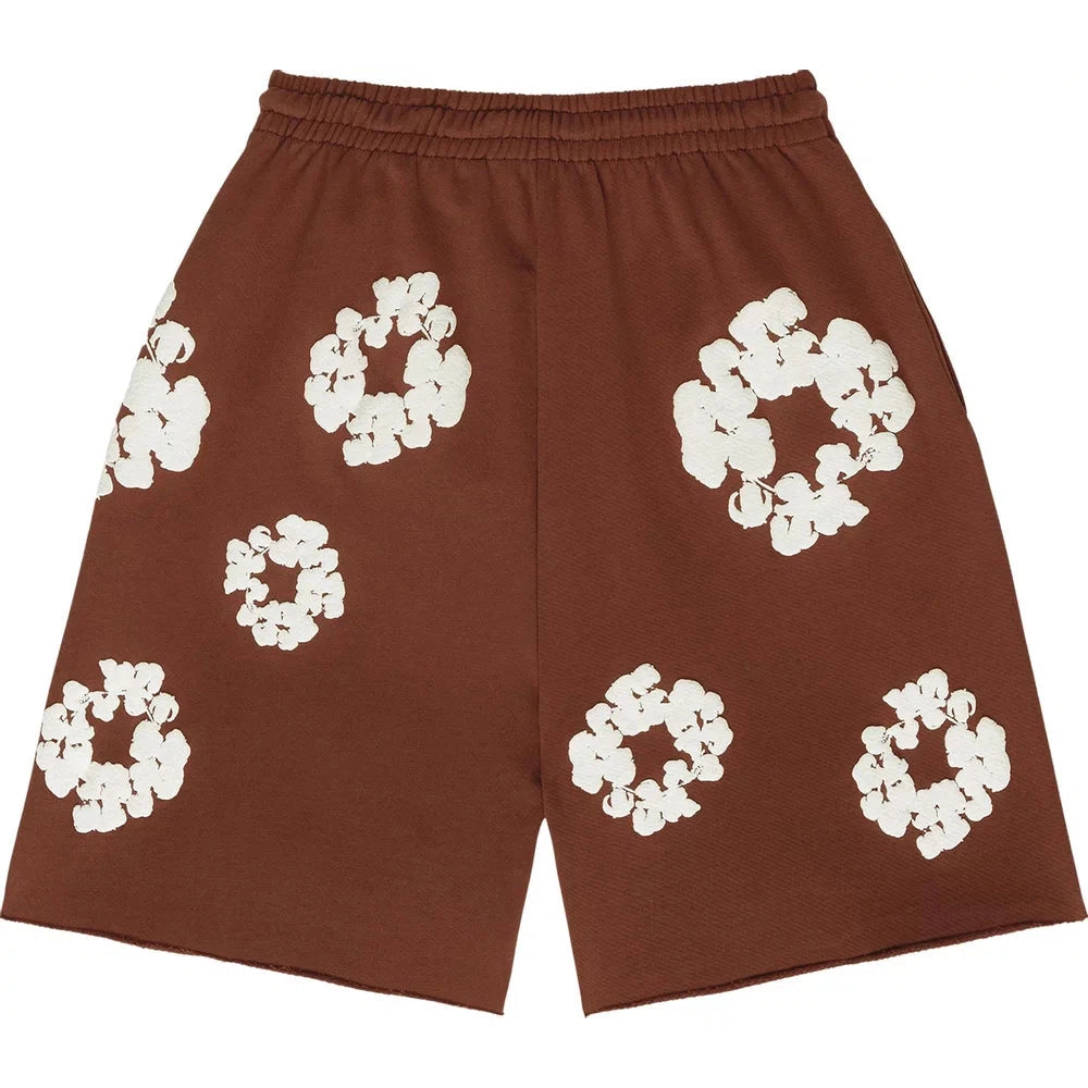 Denim Tears Cotton Wreath Shorts (Brown)