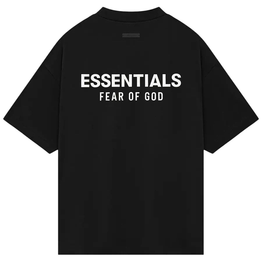 Fear of God Essentials Jersey Crewneck T-Shirt &#39;Jet Black&#39;