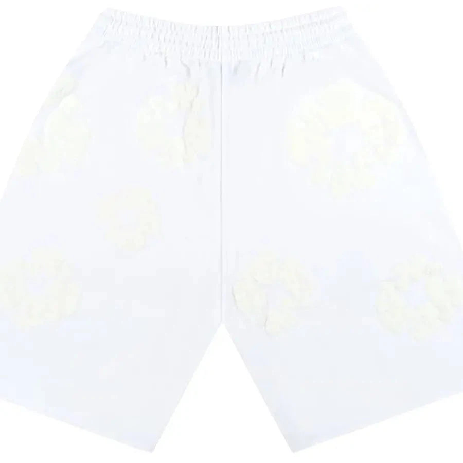 Denim Tears Mono Cotton Wreath Shorts &#39;White&#39;