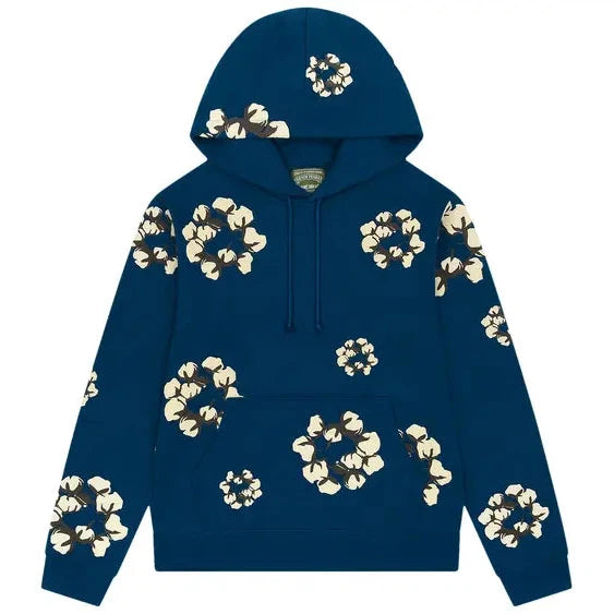 Denim Tears x Cactus Plant Flea Market Cactus Tears Wreath Hoodie &#39;Navy&#39;