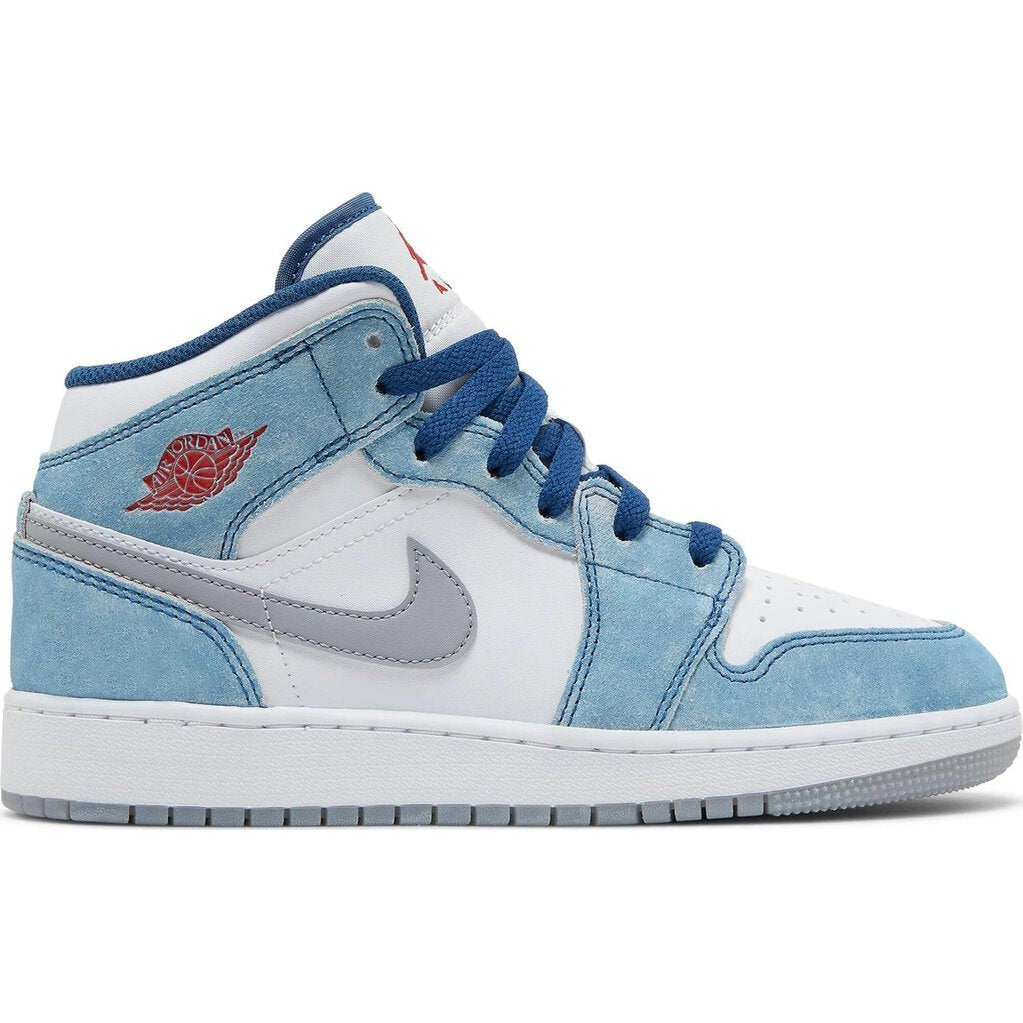 Nike Air Jordan 1 Mid SE &#39;French Blue&#39; GS