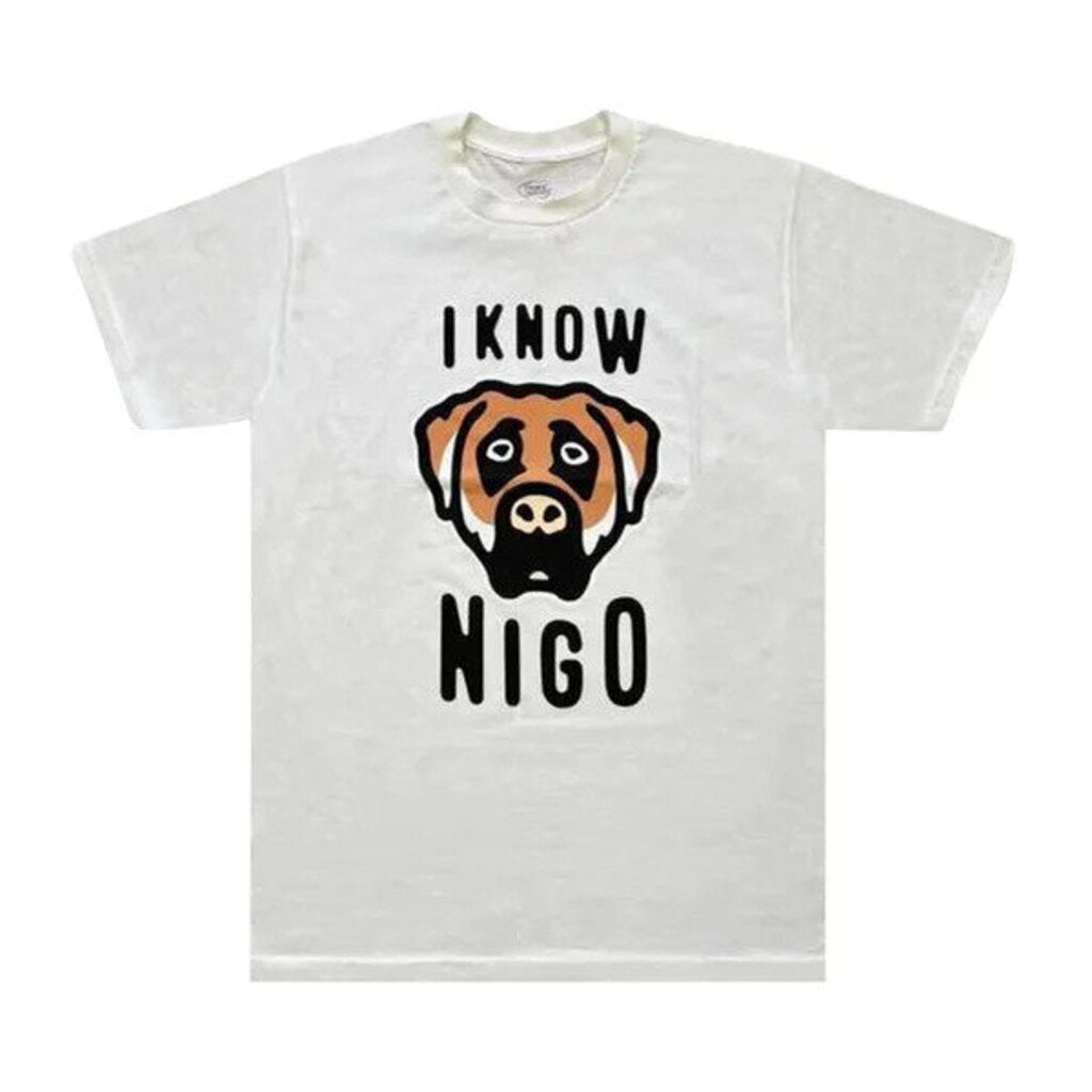 I Know Nigo (New York Pop Up) Dog Head &#39;White&#39; T-Shirt