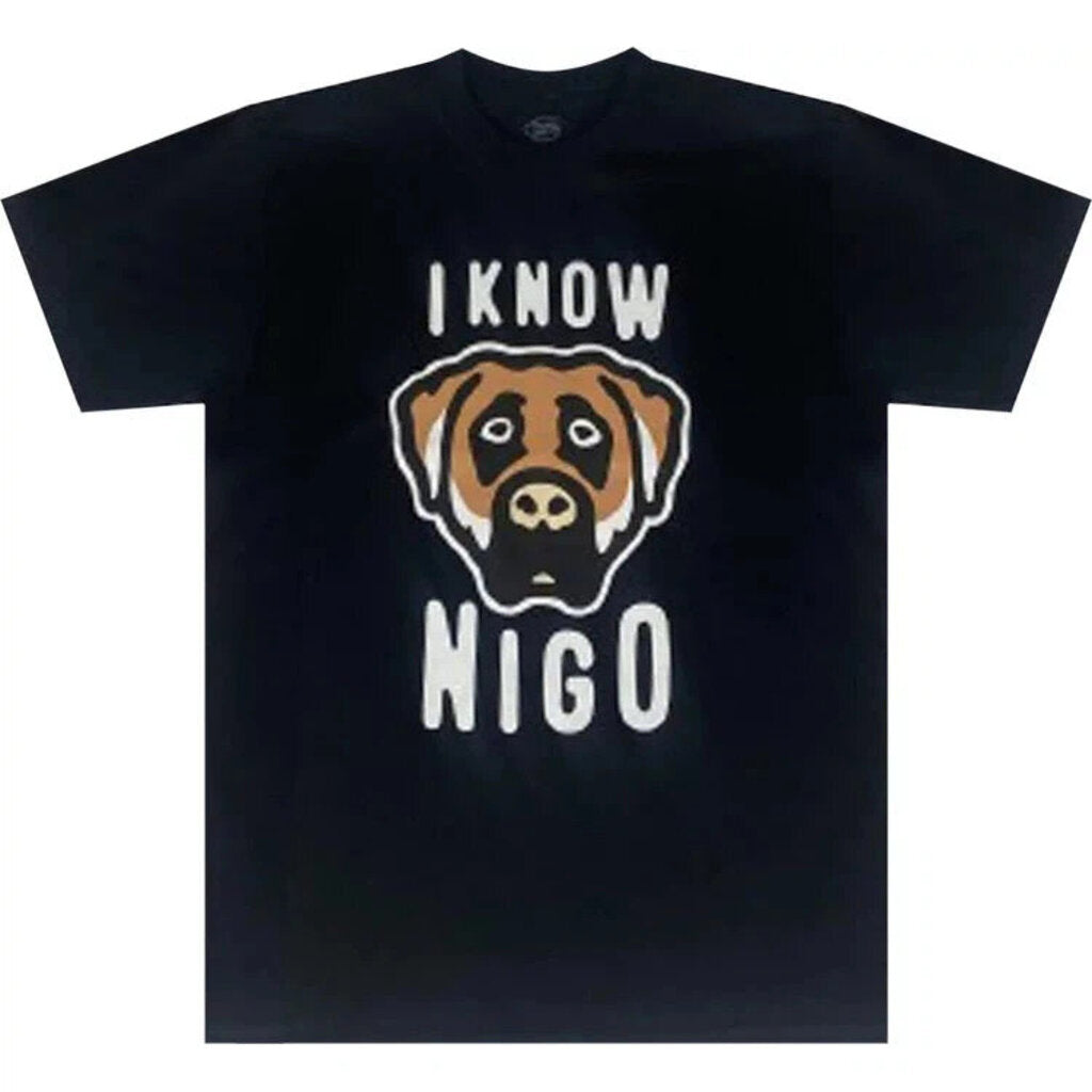 I Know Nigo (New York Pop Up) Dog Head &#39;Black&#39; T-Shirt