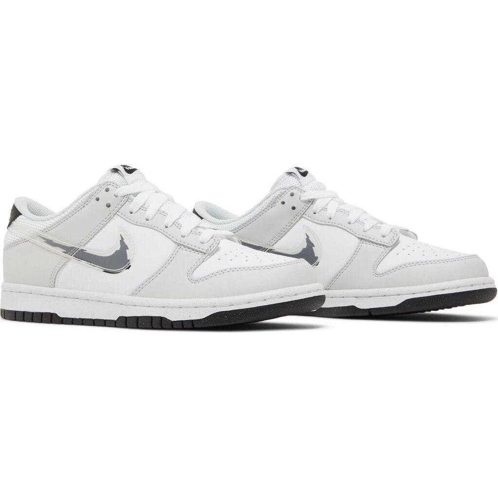 Nike Dunk Low Glitch &#39;Swoosh White Grey&#39; GS