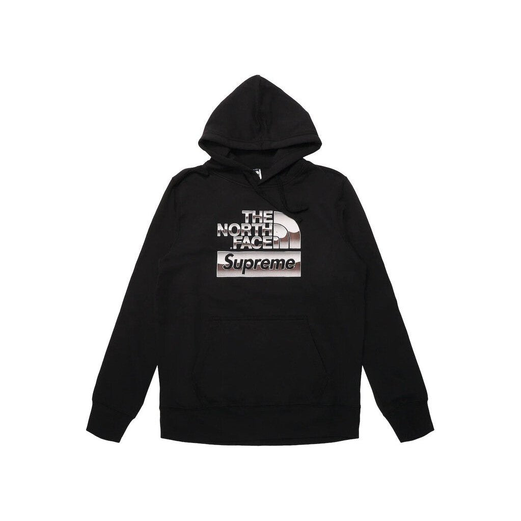 Supreme The North Face Metallic Logo Hoodie &#39;Black&#39;