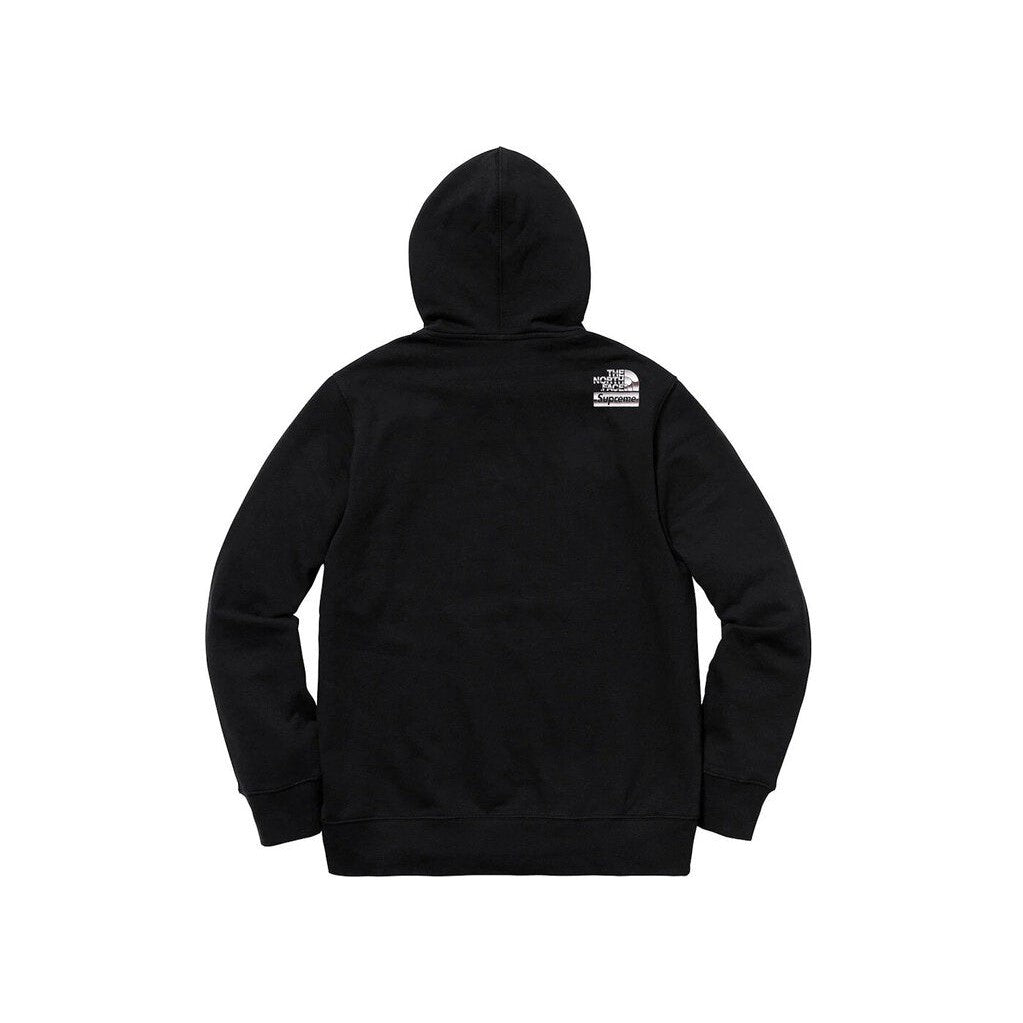 Supreme The North Face Metallic Logo Hoodie &#39;Black&#39;