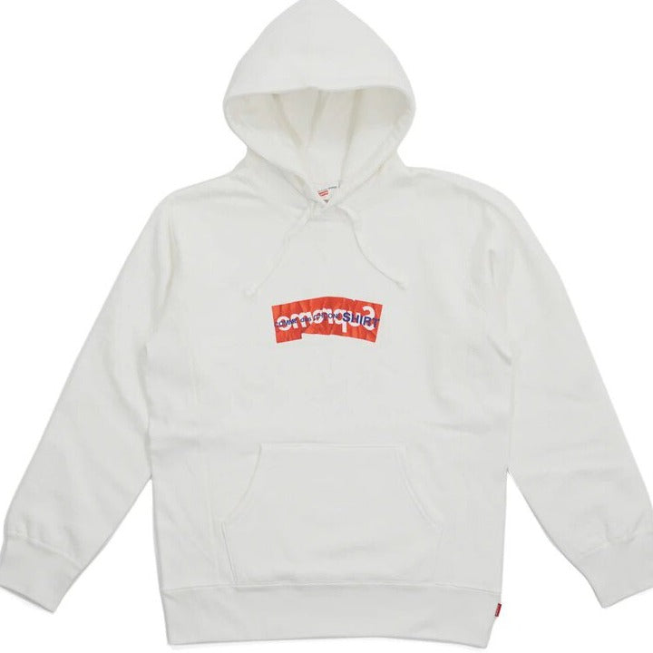 Buy Supreme Comme Des Garcons 2017 Box Logo Hoodie White Online Waves Au