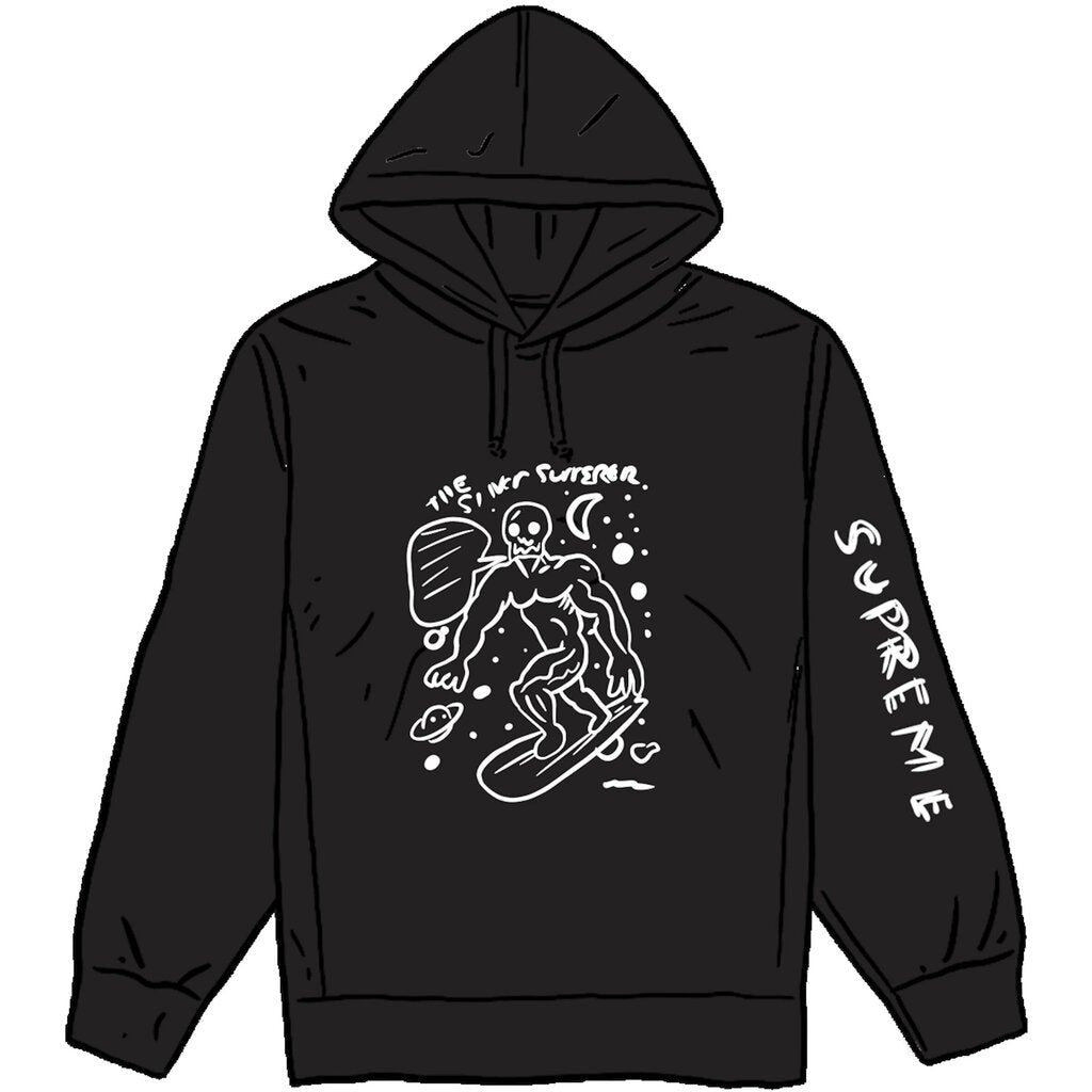 Supreme Daniel Johnston Logo Hoodie &#39;Black&#39;