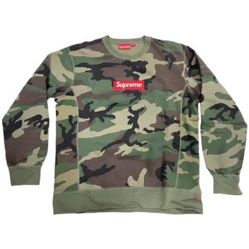 Supreme FW15 Box Logo Crewneck &#39;Camo&#39;