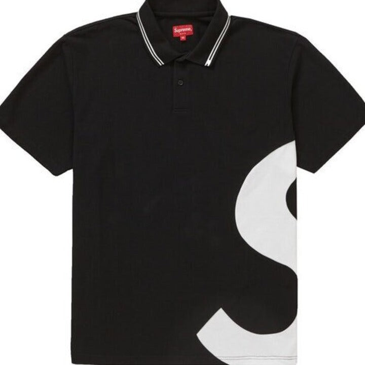 Supreme S Logo Polo Shirt &#39;Black&#39;