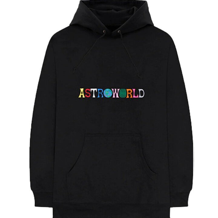 Travis Scott Astroworld Logo Hoodie &#39;Black&#39;