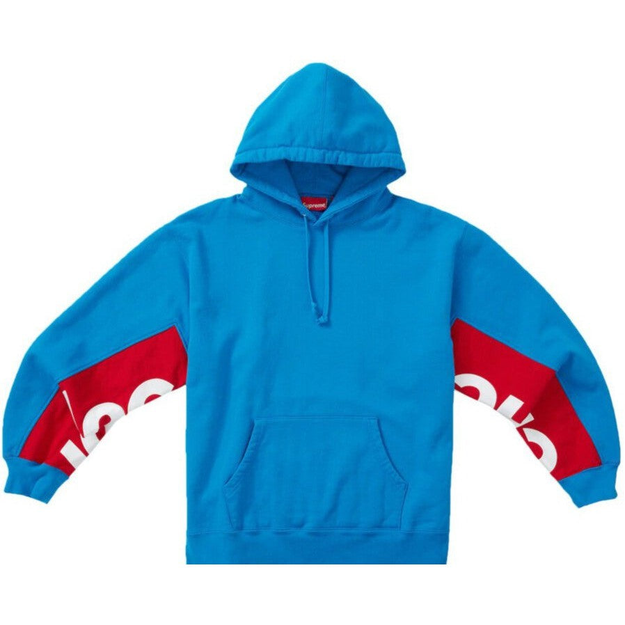 Supreme Cropped Panels Hoodie &#39;Bright Blue&#39;