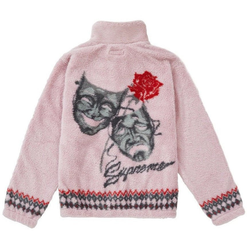 Supreme Drama Mask Fleece Jacket &#39;Pink&#39;