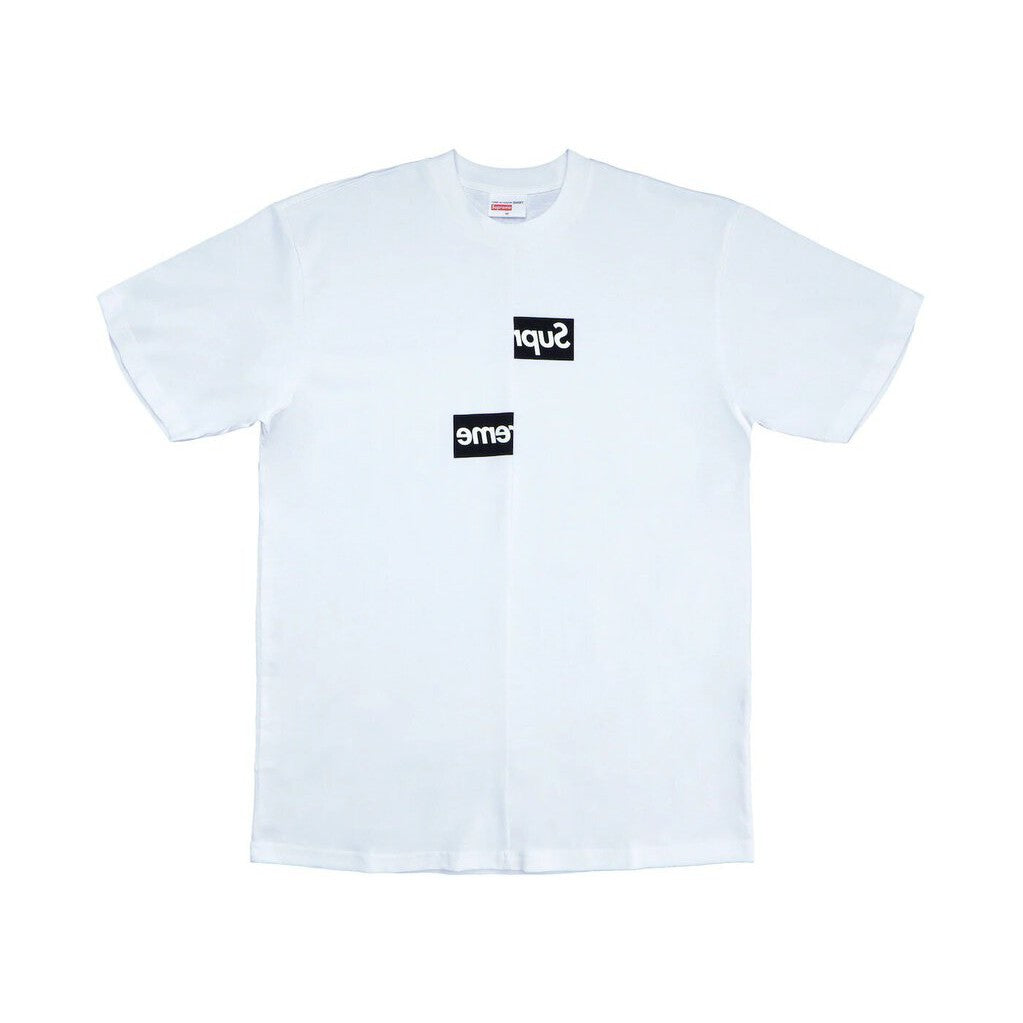 Supreme Comme des Garcons Split Box Logo T-Shirt &#39;White&#39;