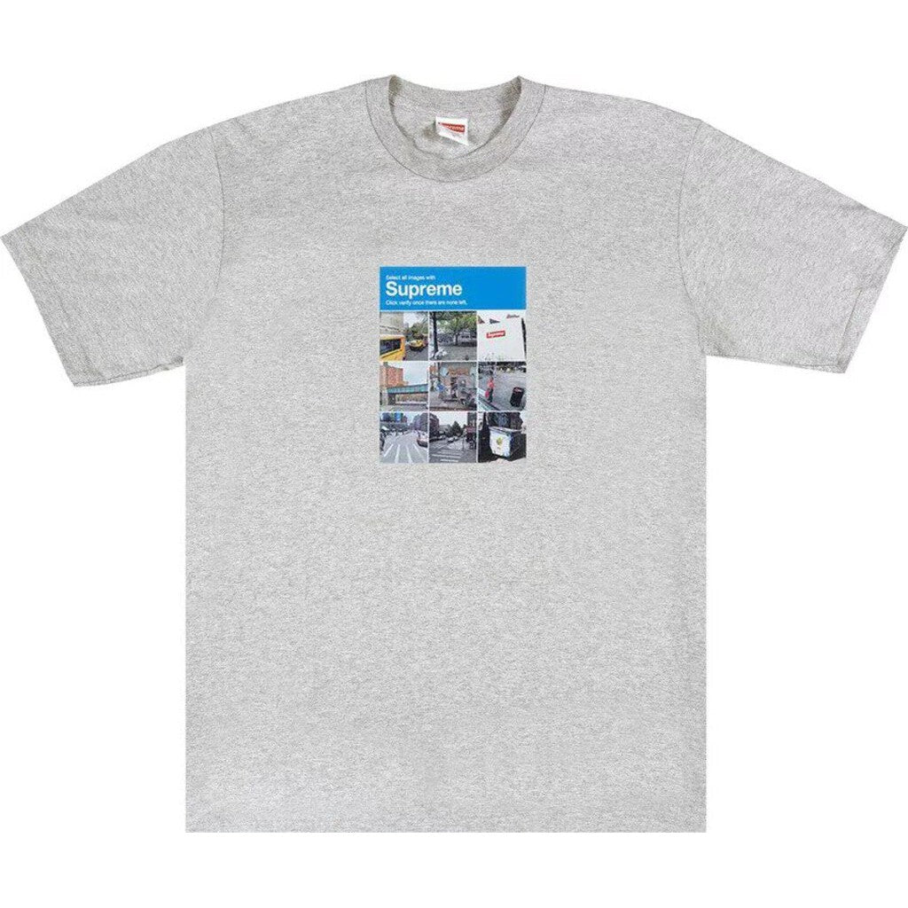 Supreme Verify T-Shirt &#39;Heather Grey&#39;