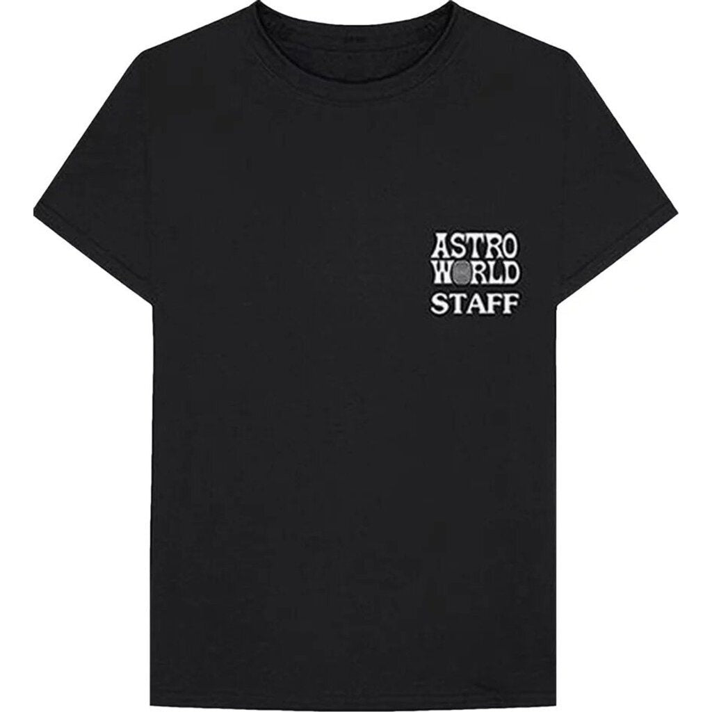 Cactus Jack by Travis Scott Astroworld Staff T-Shirt &#39;Black&#39;