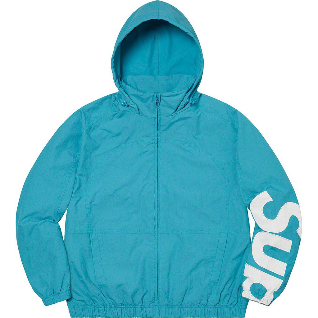 Supreme Spellout Track Jacket &#39;Aqua&#39;