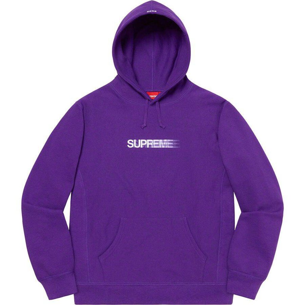 Supreme Motion Logo Hooded Sweatshirt &#39;Purple&#39;