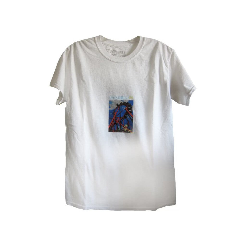 Travis Scott Roller Coaster 2019 &#39;White&#39; T-Shirt