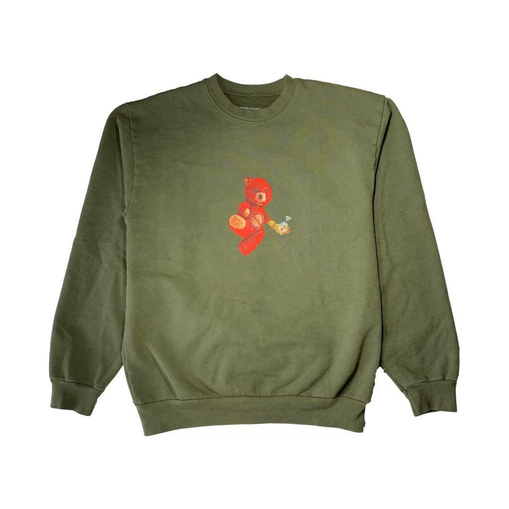 Travis Scott Astroworld Tour &#39;Skipping Bear - Olive&#39; Crewneck