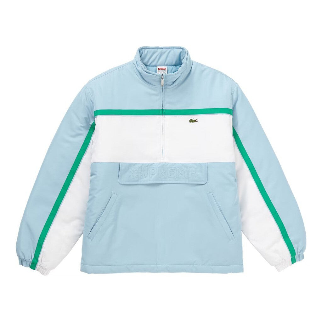 Supreme Lacoste Puffer Half-Zip Pullover &#39;Light Blue&#39;