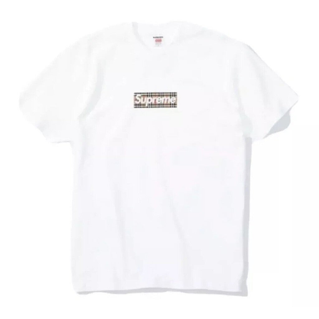 Supreme x Burberry Box Logo T-Shirt &#39;White&#39;