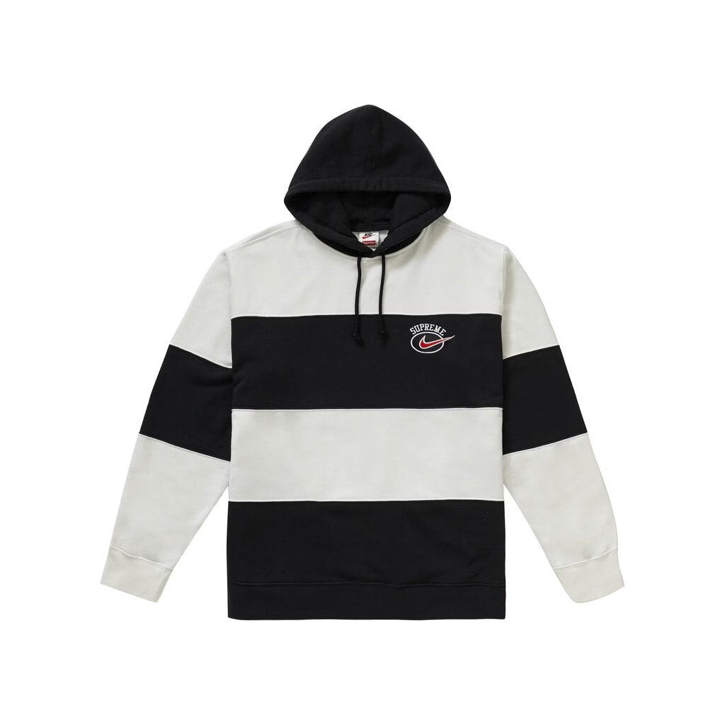 Supreme Nike Stripe Hooded Sweatshirt &#39;Black&#39;