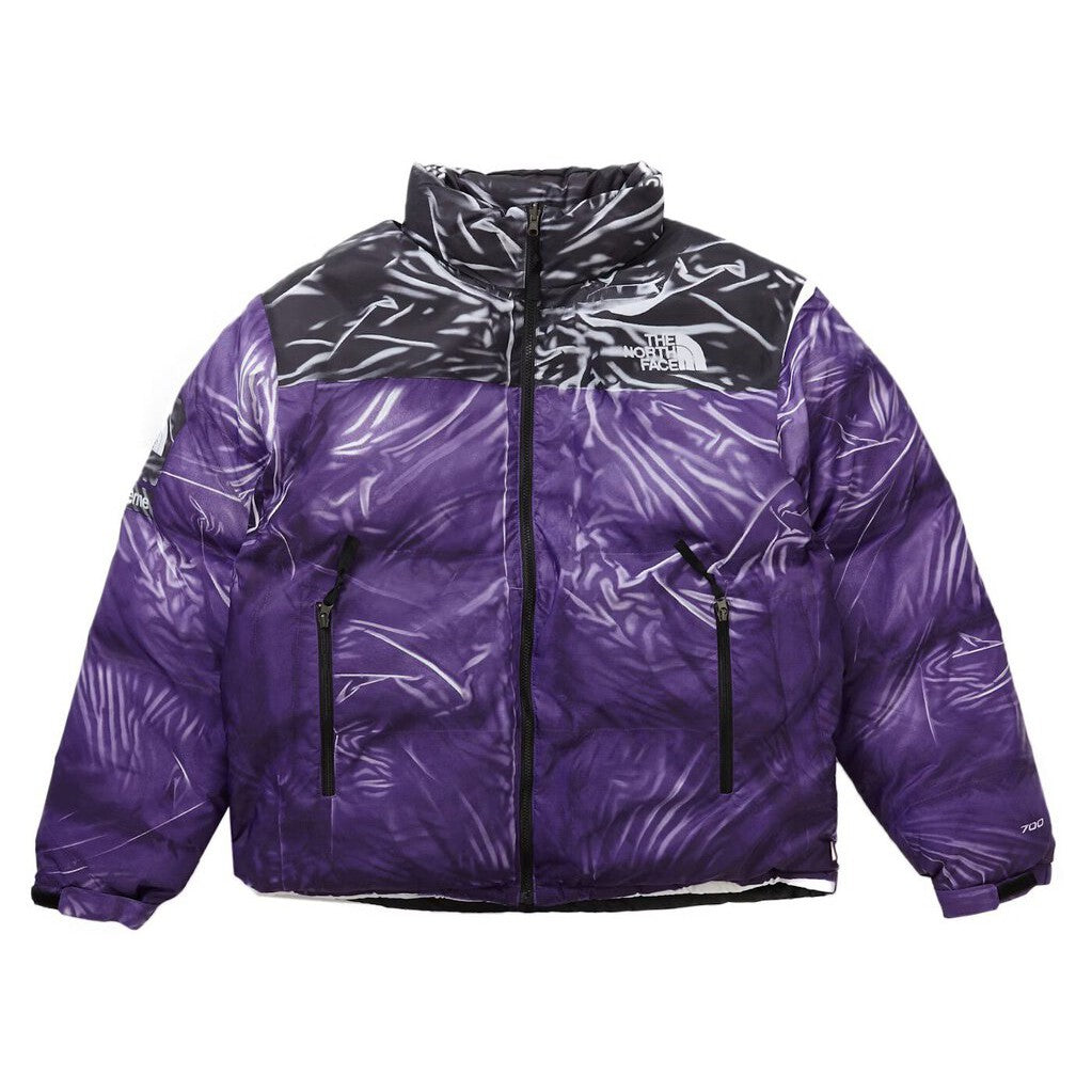 Supreme The North Face Printed Nuptse Trompe L&#39;oeil Jacket &#39;Purple&#39;