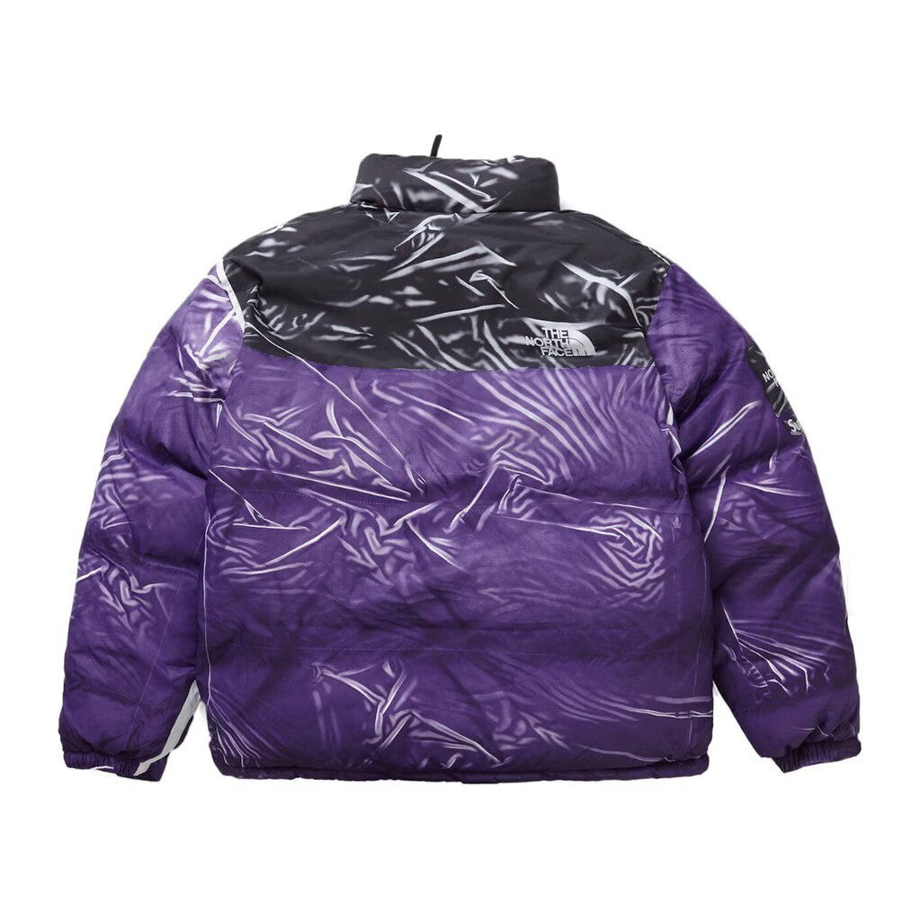 Supreme The North Face Printed Nuptse Trompe L&#39;oeil Jacket &#39;Purple&#39;