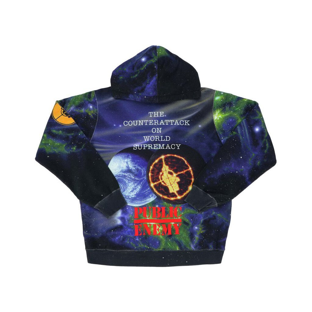 Supreme UNDERCOVER/Public Enemy Hooded Sweatshirt &#39;Galaxy&#39;