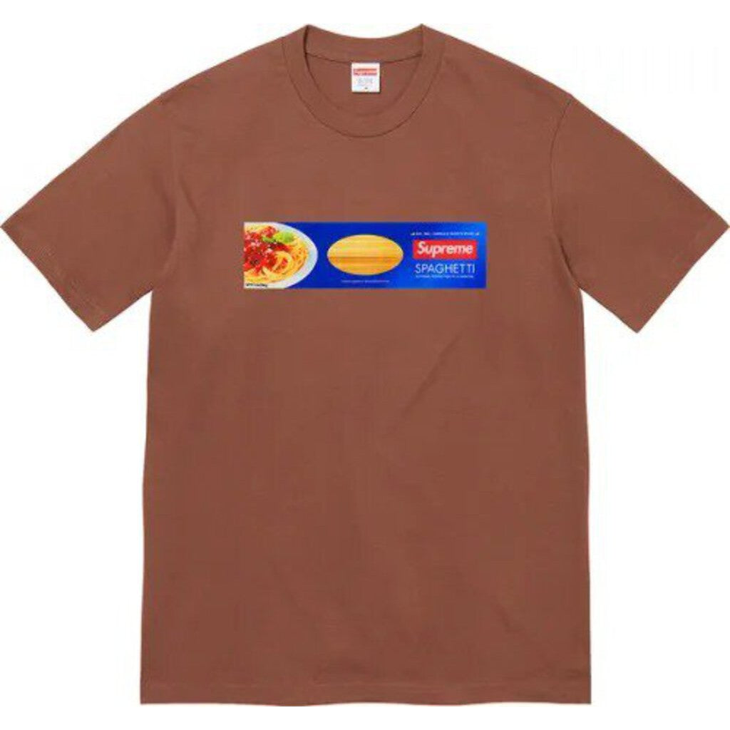 Supreme Spaghetti T-Shirt &#39;Brown&#39;