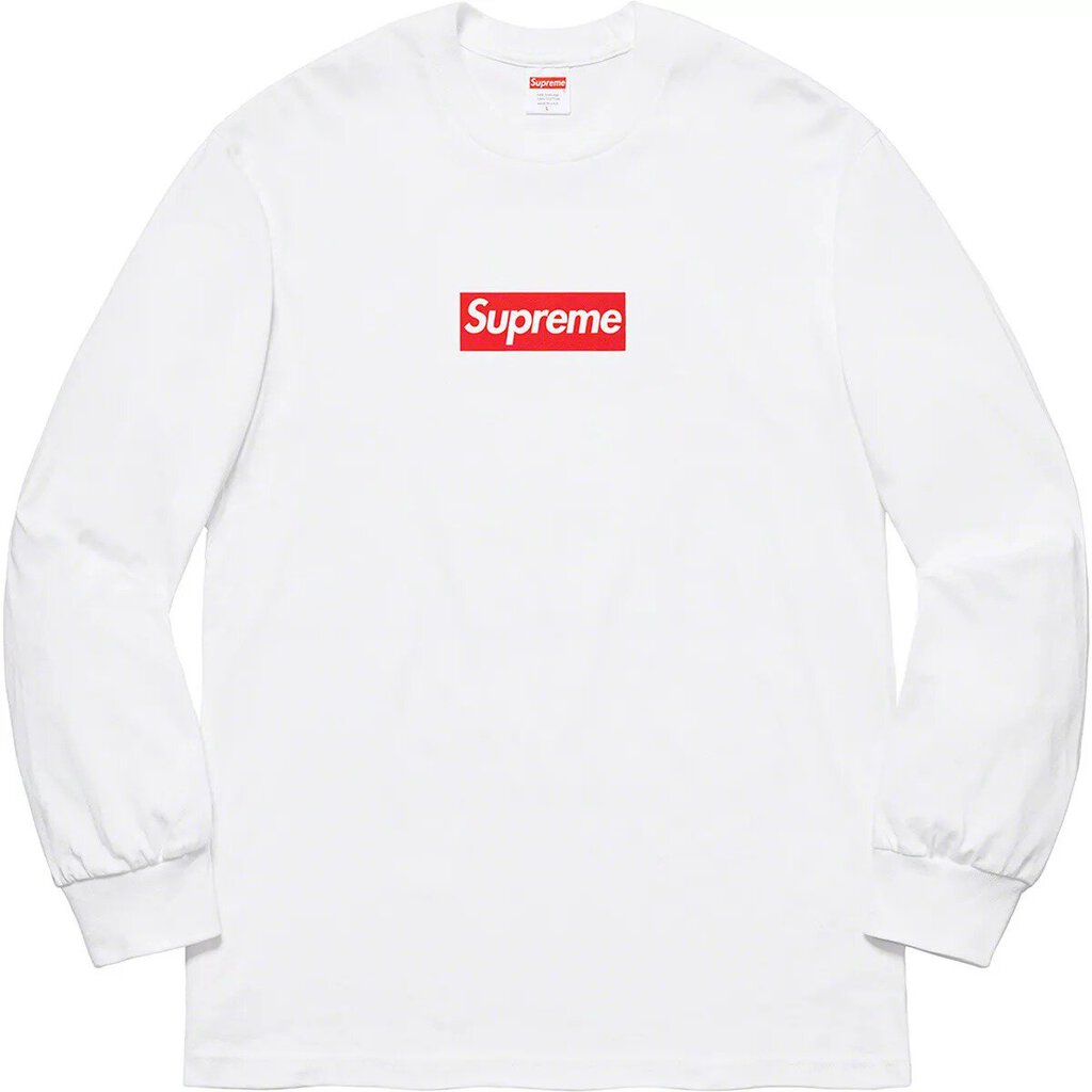 Supreme Box Logo L/S T-Shirt &#39;White&#39;