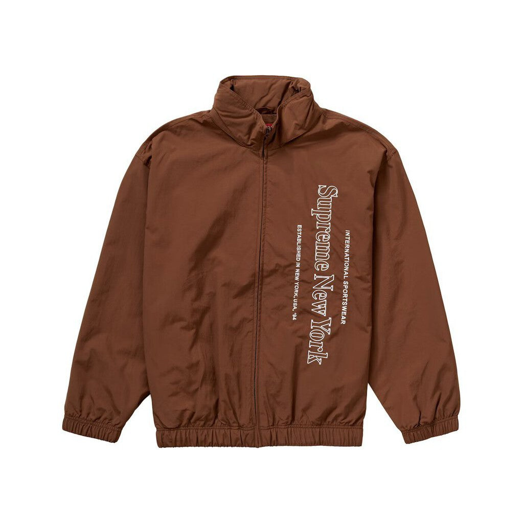 Supreme Side Logo Track Jacket &#39;Brown&#39;