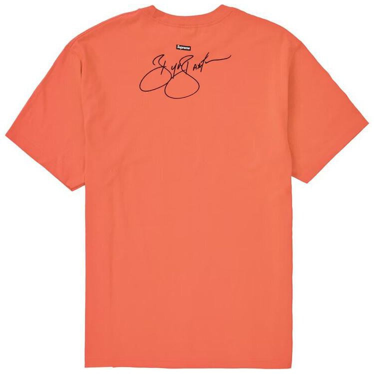 Supreme Buju Banton Wake The World T-Shirt &#39;Neon Orange&#39;