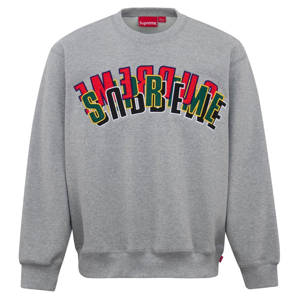 Supreme Multi Arc Crewneck &#39;Heather Grey&#39;