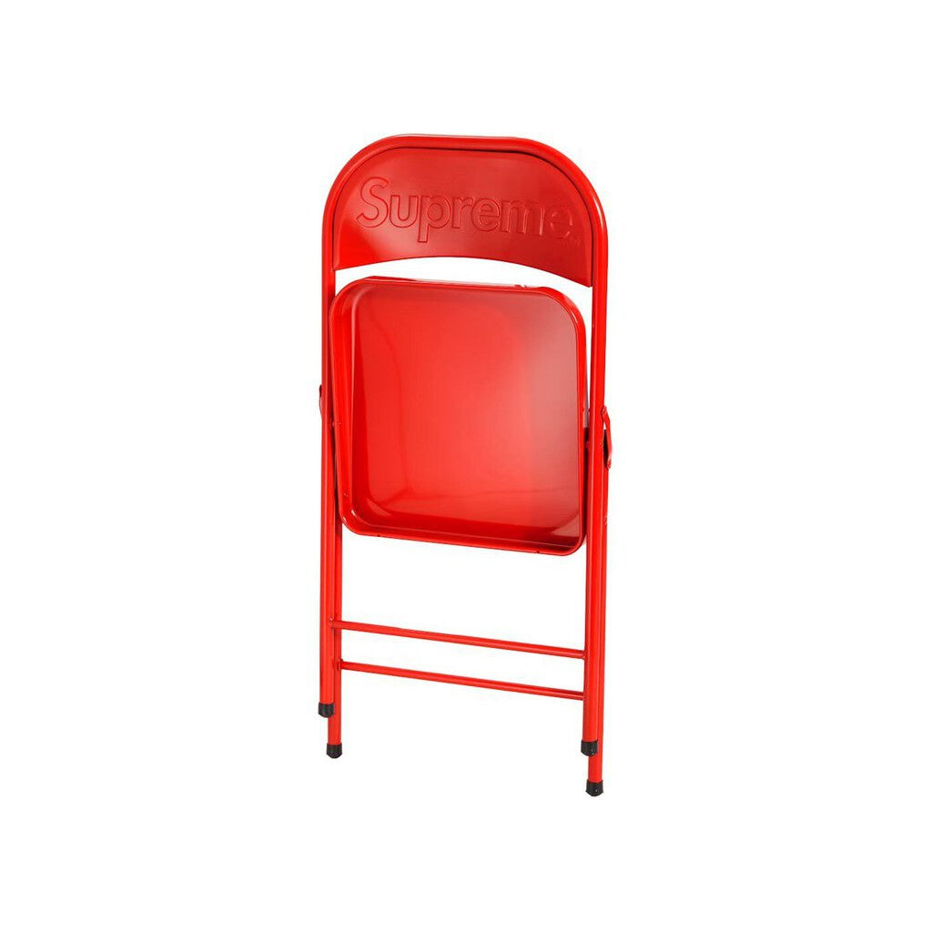 Supreme Metal Folding Chair &#39;Red&#39;