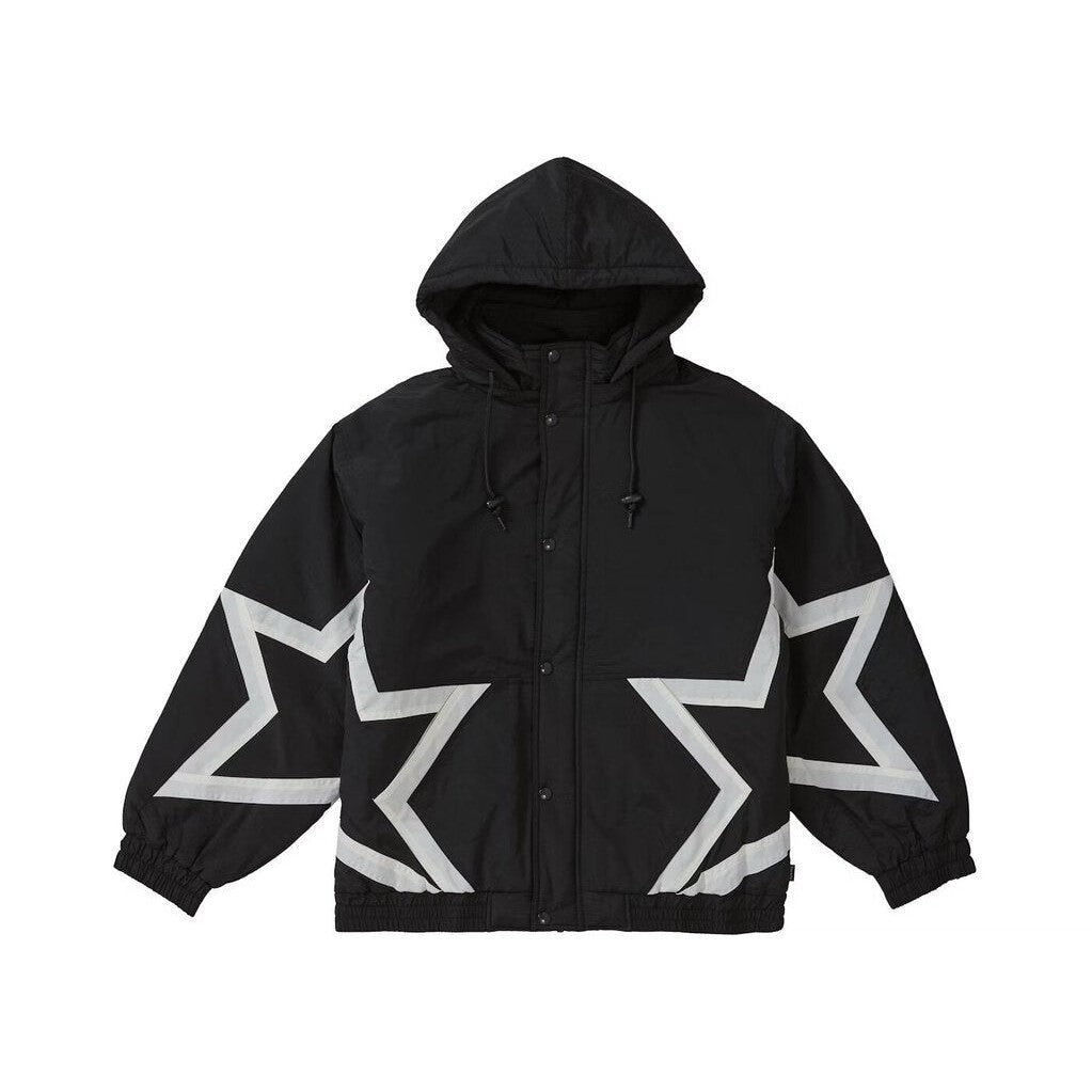 Supreme Stars Puffy Jacket &#39;Black&#39;