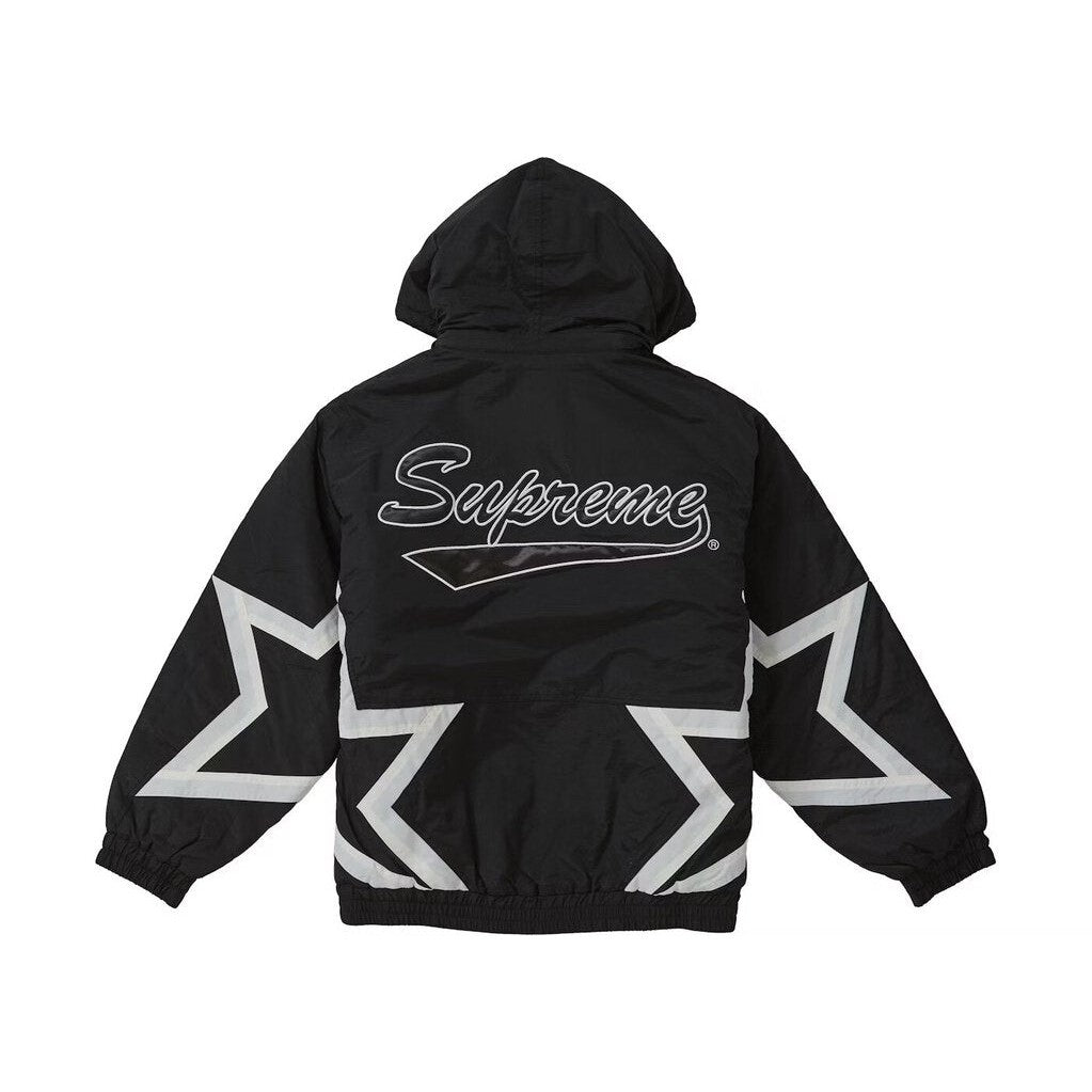 Supreme Stars Puffy Jacket &#39;Black&#39;