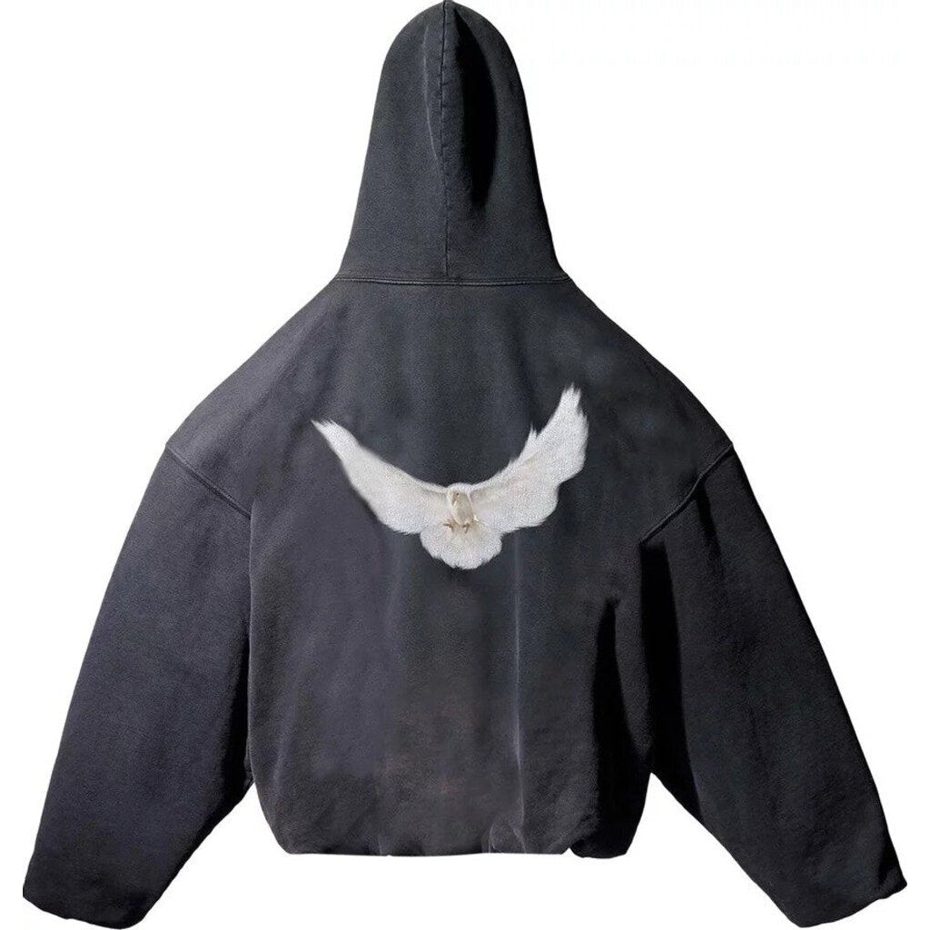 Yeezy Gap Engineered by Balenciaga Dove Hoodie &#39;Washed Black&#39;