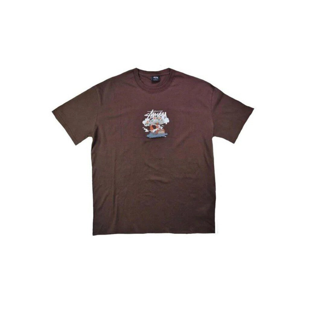 Stussy Mushroom T-Shirt &#39;Brown&#39;