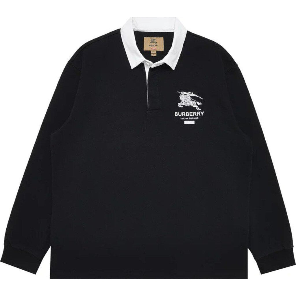 Supreme Burberry Rugby Jersey &#39;Black&#39;