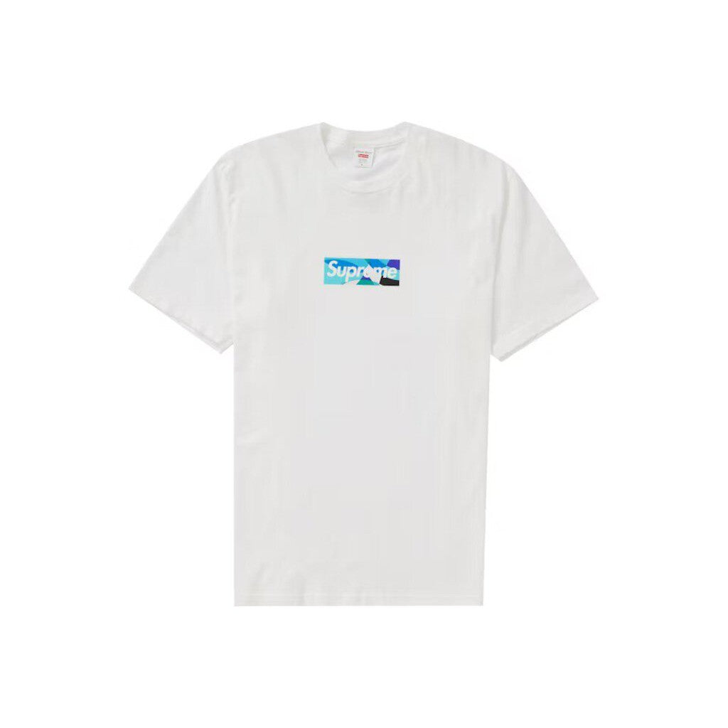 Supreme Emilio Pucci Box Logo T-Shirt &#39;White Blue&#39;