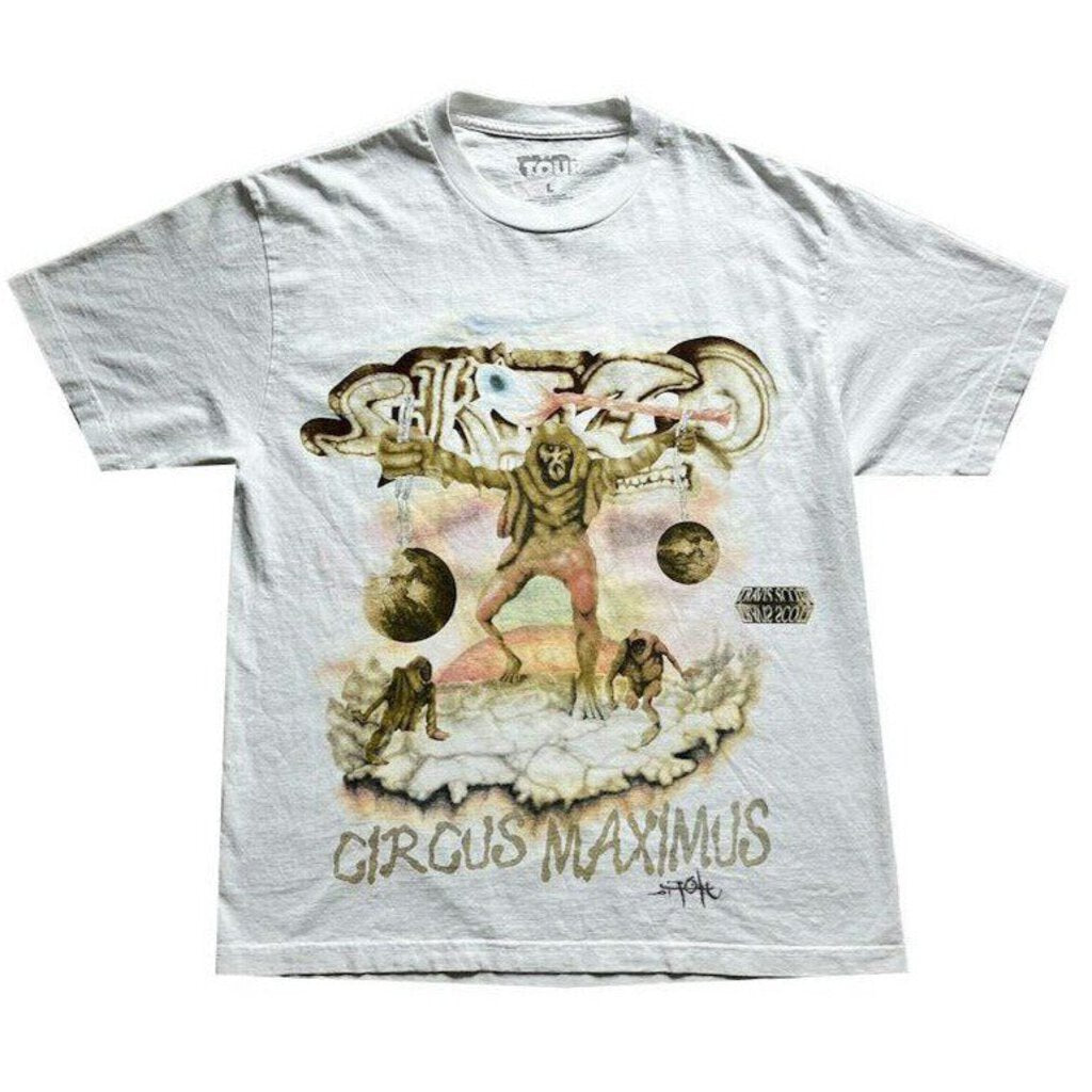 Travis Scott &#39;Utopia Tour White Skitzo Circus Maximus&#39; T-Shirt