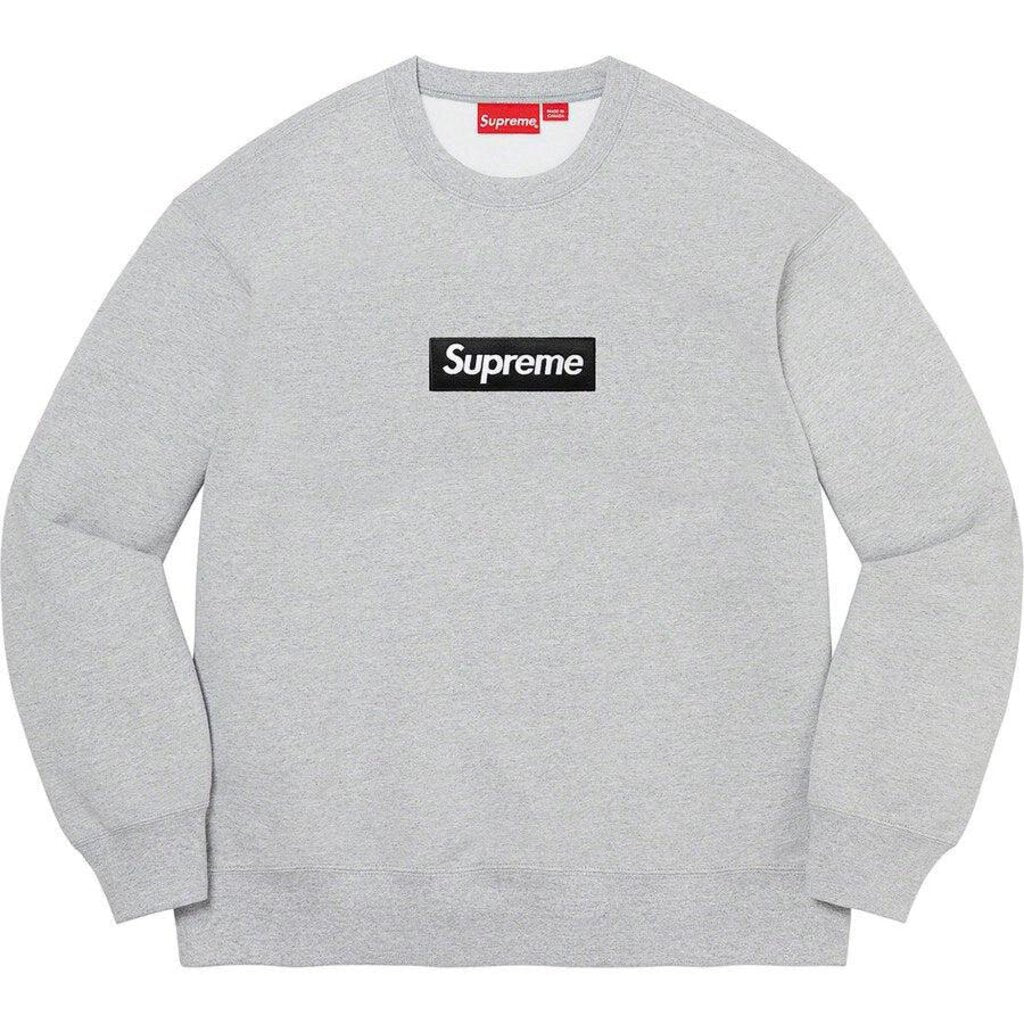 Supreme FW22 Box Logo Crewneck &#39;Heather Grey&#39;