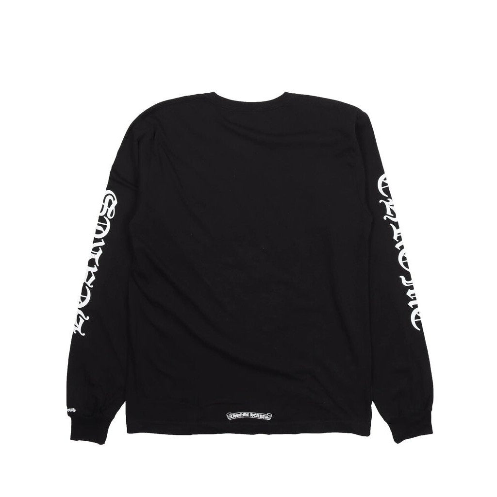 Chrome Hearts Neck Logo Long Sleeve T-Shirt &#39;Black&#39;