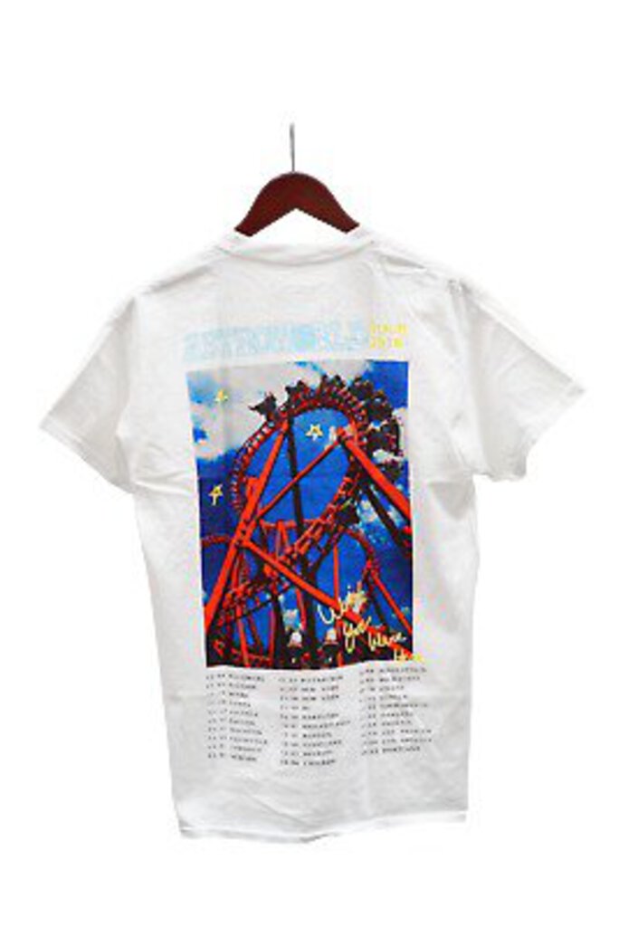 Travis Scott Astroworld Roller Coaster T-Shirt &#39;White&#39;